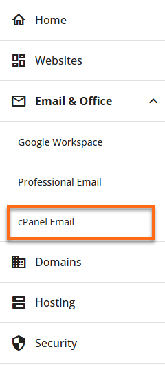 Customer Portal - cPanel Email