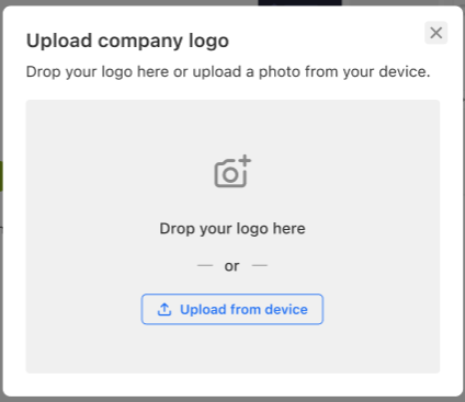 Professional Email - Branding Feature - Upload link - browse