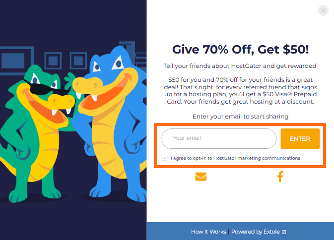 Refer a Friend - Enter Email