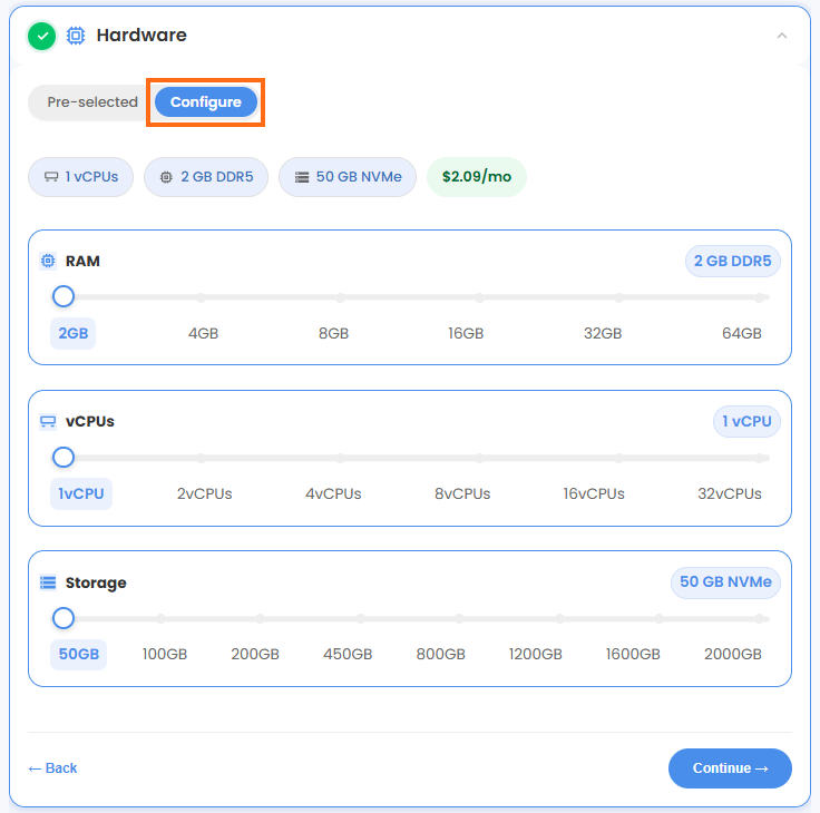Self-Managed VPS - Configure
