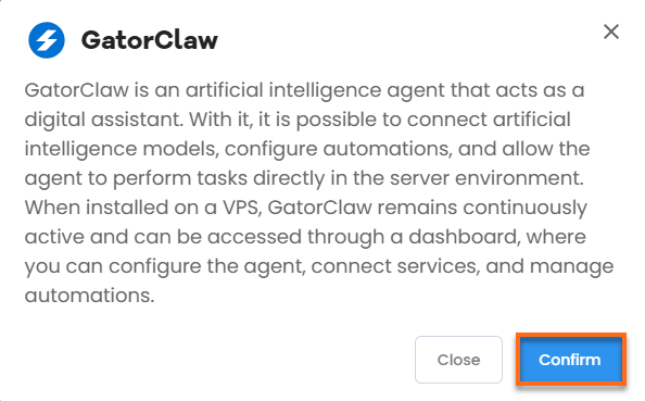 Self-Managed VPS - GatorClaw -Confirm