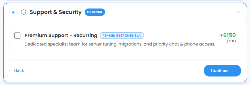 Self-Managed VPS - Premium Support
