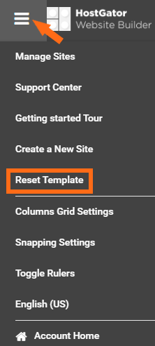 HostGator Website Builder Find the Getting Started Tour