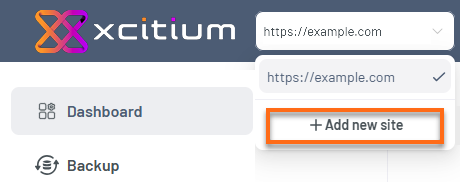HostGator Portal - Xcitium Dashboard Add new site