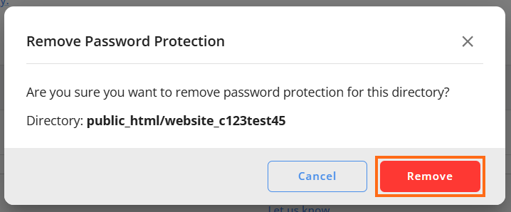 Remove Button