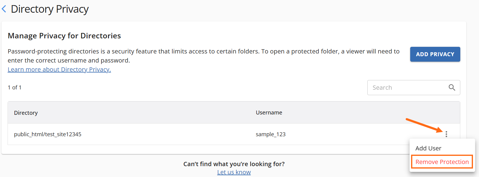 Remove Protection