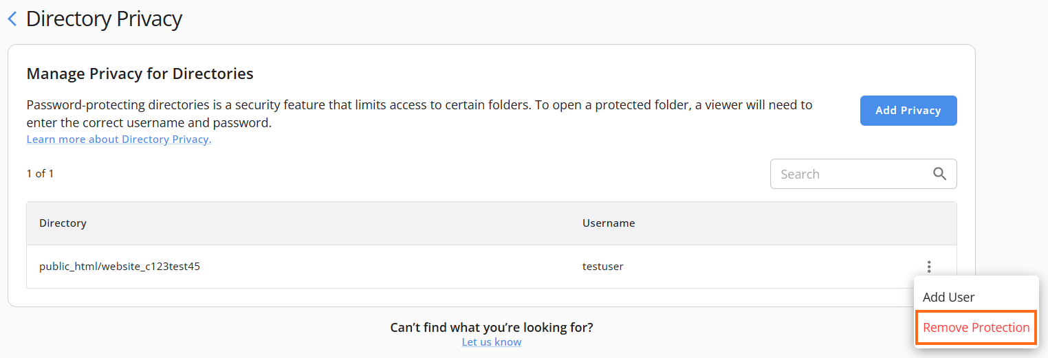 Remove Protection