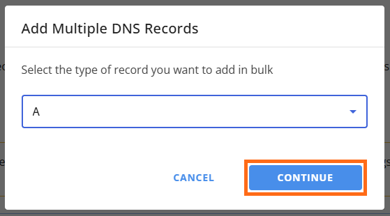 Add multiple DNS records