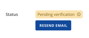 HG Domain Tab - Domain Status Pending Verification