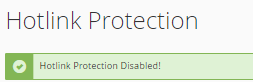 Hotlink Protection Disabled