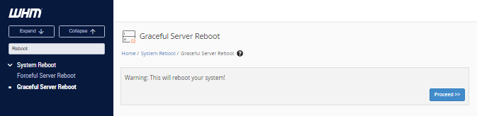 HostGator New Graceful Server Reboot Proceed