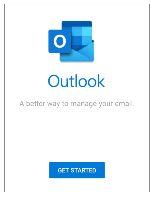 Outlook Android App Get Started Screenshot