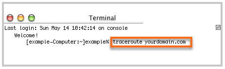 HostGator Traceroute on a Mac