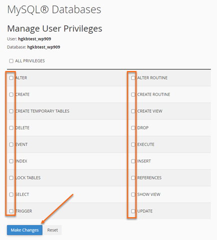 MySQL Add Privileges