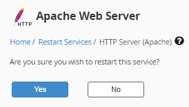 WHM Apache Web Server