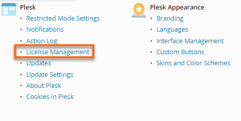 HostGator - Plesk License Management