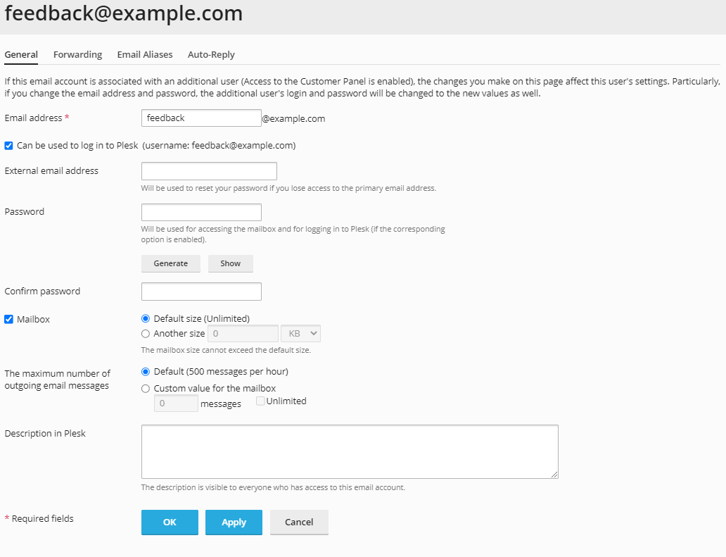 HostGator - Plesk Email Address Manage