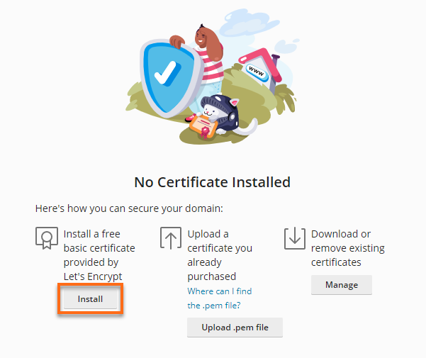 Plesk - SSL/TLS Certificates Install