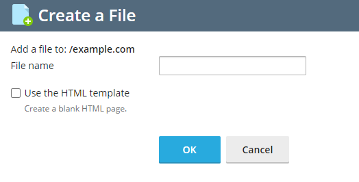 Create file prompt