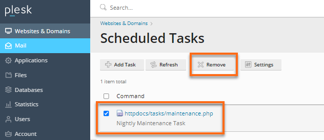 Remove scheduled task