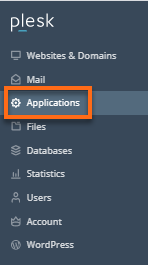 HostGator Plesk Applications tab