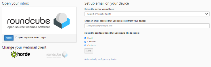 OWP - Choose Email Application