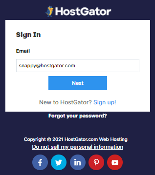 hostgator cpanel login