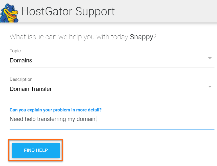 HostGator Support Chat