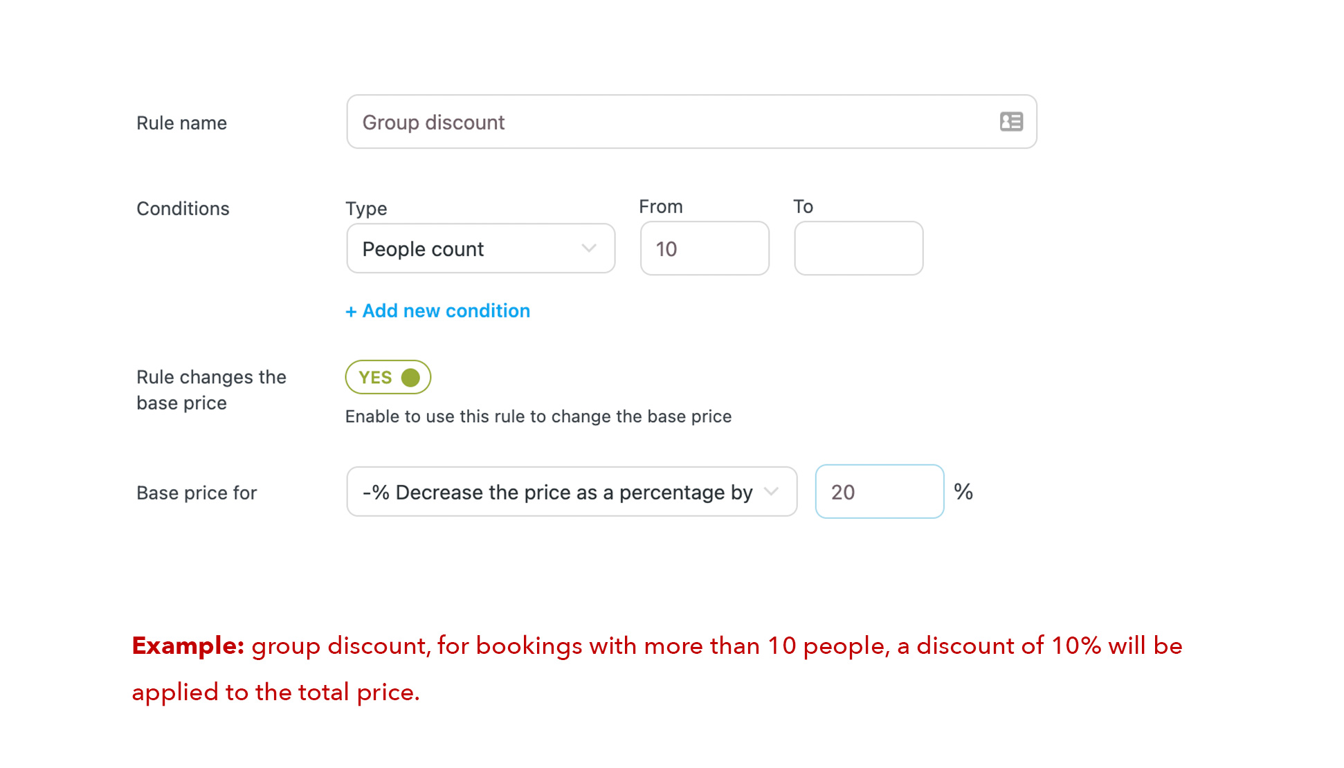 Price rule