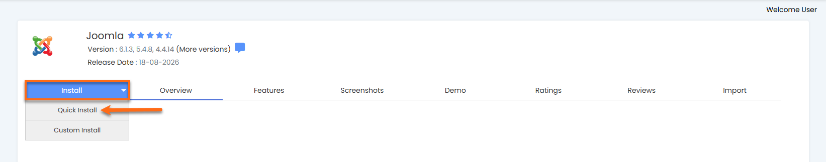 Softaculous - Script Quick Install