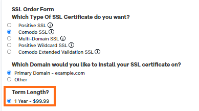 SSL Term Length
