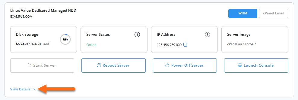 View Details Option