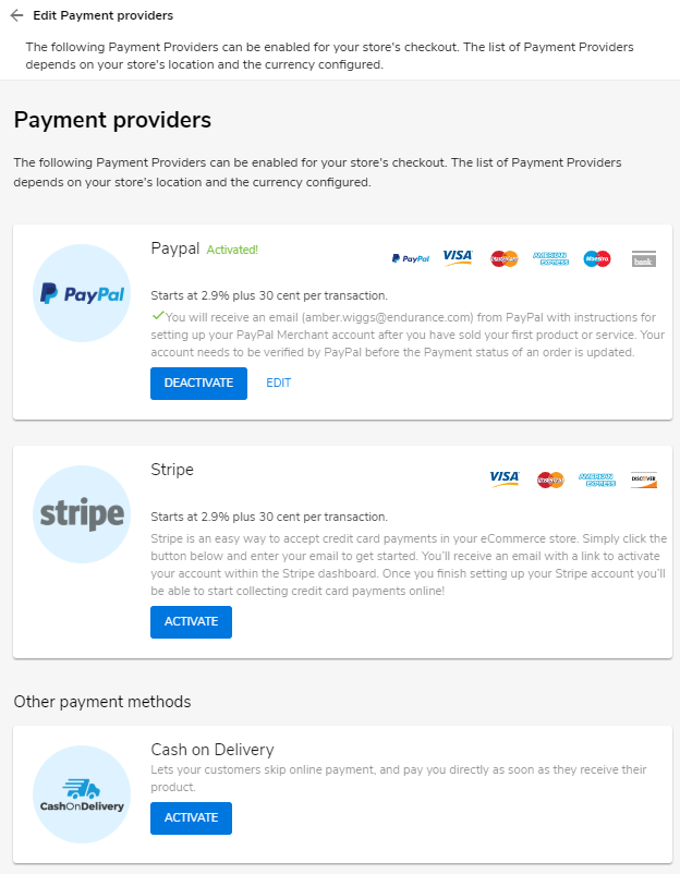 Hostgator website builder list of payment options