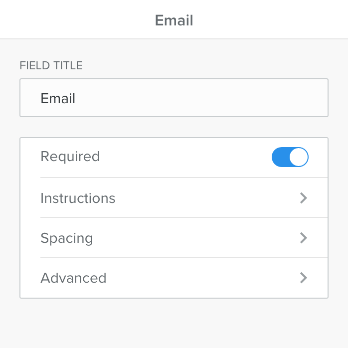 Weebly - Form Settings