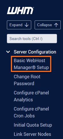 HostGator WHM Basic WebHost Manager Link