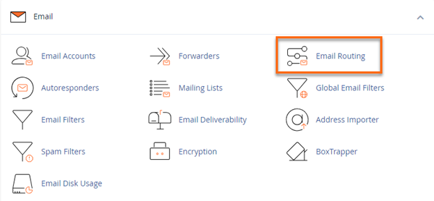 Email routing button