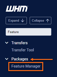 HostGator - WHM Feature Manager