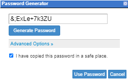 Use Password