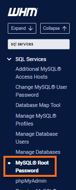 WHM - SQL Services