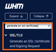 HostGator WHM Generate an SSL Certificate and Signing Request