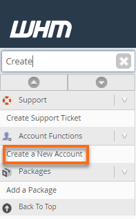 Create A New Account