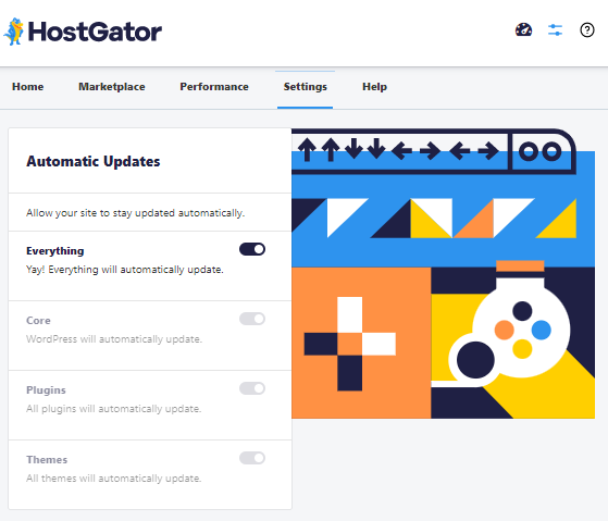 HostGator plugin - Settings tab