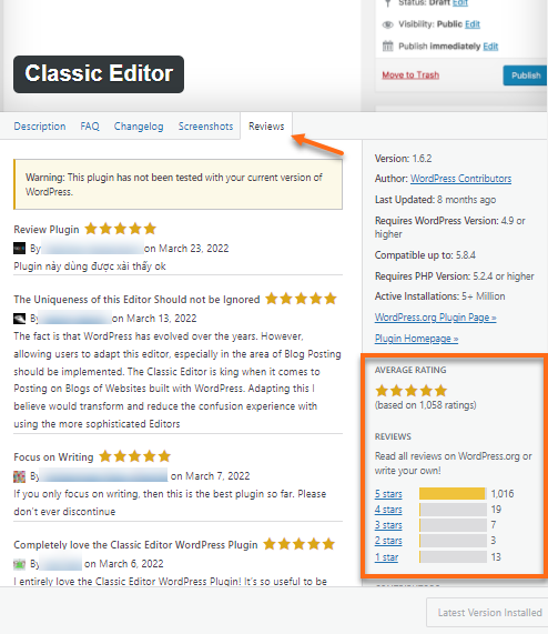 WordPress Plugin Review & Star Ranking