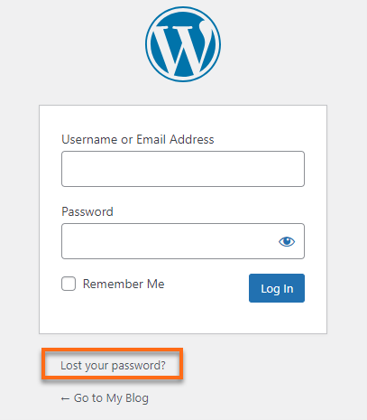 HostGator wp-admin Lost Your Password