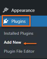 WP add new plugin