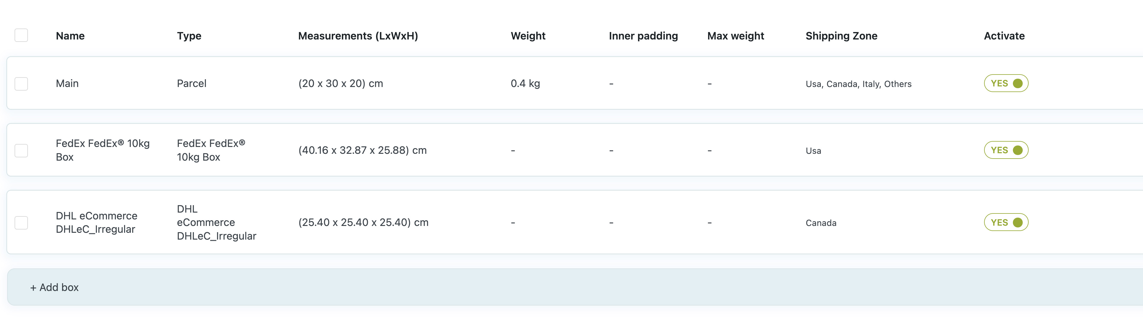 Combine packages